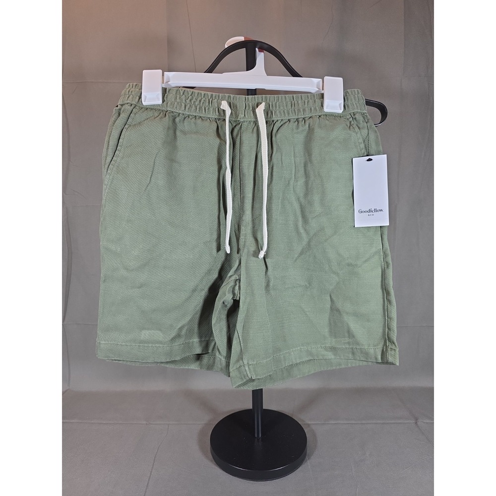 Goodfellow & Co The Vintage Collection Pull On Shorts Green 7" Men's Size XS
